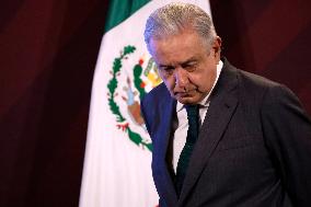 Andres Manuel Lopez Obrador, President Of Mexico News Conference