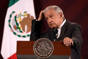 Andres Manuel Lopez Obrador, President Of Mexico News Conference