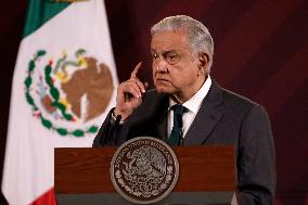 Andres Manuel Lopez Obrador, President Of Mexico News Conference