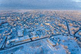 Paide city in wintertime
