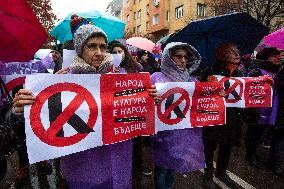 Protest Of Workers In The Field Of Culture In Sofia.