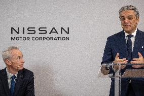 Renault, Nissan And Mitsubishi Motors Hold Joint Press Conference - Paris