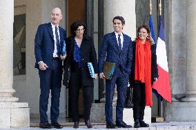 Weekly cabinet meeting at the Elysee - Paris