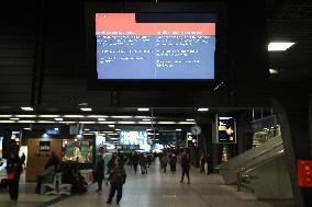 BELGIUM-BRUSSELS-RAILWAY-STRIKE