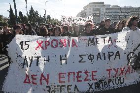 Protest In Memoriam Of Alexis Grigoropoulos