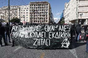 Protest In Memoriam Of Alexis Grigoropoulos