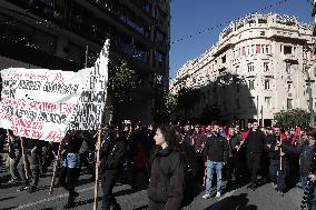 Protest In Memoriam Of Alexis Grigoropoulos