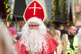 Traditional Christmas Market In Nikolaus Day