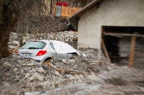 After flooding in Hautes-Alpes