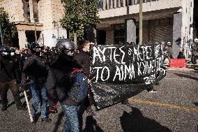 Protest In Memoriam Of Alexis Grigoropoulos In Athens