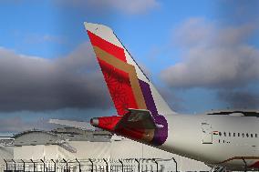 Airbus A350-941 at Toulouse airport before being delivered to Air India