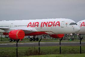 Airbus A350-941 at Toulouse airport before being delivered to Air India