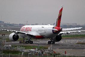 Airbus A350-941 at Toulouse airport before being delivered to Air India