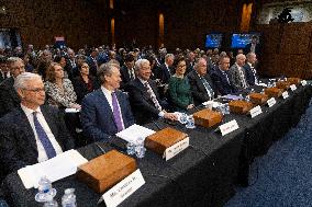 U.S.-WASHINGTON, D.C.-SENATE-HEARING-BANK-CEO