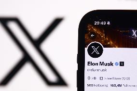 X App And Elon Musk Account Photo Illustration
