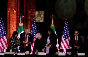 U.S. Treasury Secretary Janet Yellen Receives $20 Pesos Coin Commemorating 200 Years Of Diplomatic Relations Between Mexico And
