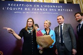 PM Borne At Reception In Honour Of The French Skills Team - Paris