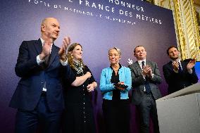 PM Borne At Reception In Honour Of The French Skills Team - Paris