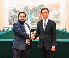 CHINA-BEIJING-HAN ZHENG-HONDURAS-MEETING (CN)