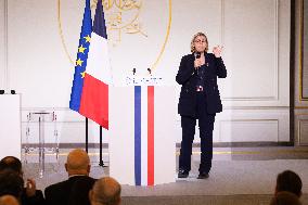 President Macron Meets With The Research Community - Paris