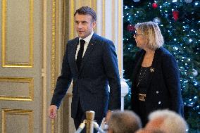 President Macron Meets With The Research Community - Paris