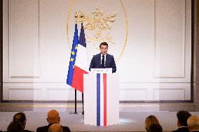 President Macron Meets With The Research Community - Paris