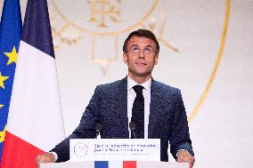 President Macron Meets With The Research Community - Paris