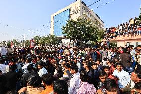 Protest Against Killing Of Sukhdev Singh Gogamedi In Jaipur