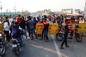 Protest Against Killing Of Sukhdev Singh Gogamedi In Jaipur