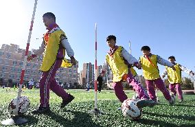 School Soccer Training in Handan