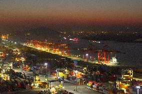 Longtan Container Port in Nanjing