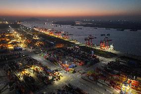 Longtan Container Port in Nanjing