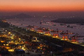 Longtan Container Port in Nanjing