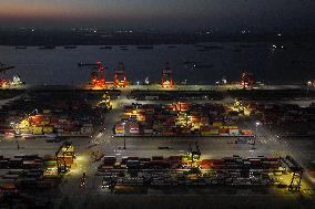 Longtan Container Port in Nanjing