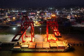 Longtan Container Port in Nanjing