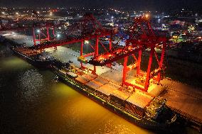 Longtan Container Port in Nanjing