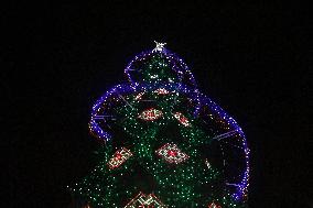 Lighting of Christmas tree in Odesa