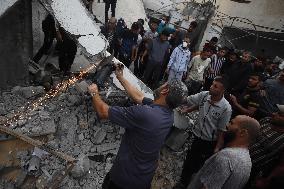 Dammages After Bombing In Khan Yunes - Gaza Strip