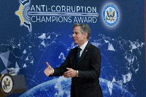 Sec Blinken Hold A Anti-Corruption Champion Award Ceremony