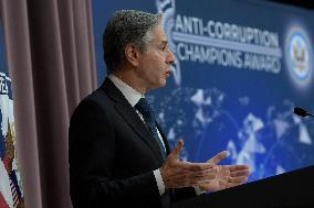 Sec Blinken Hold A Anti-Corruption Champion Award Ceremony