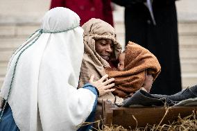 Living nativity at the Supreme Court