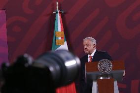 Andres Manuel Lopez Obrador Briefing Conference