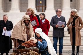 Living nativity at the Supreme Court