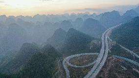 Rural Highway in Qianxinan