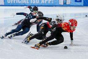 (SP)CHINA-BEIJING-SHORT TRACK SPEED SKATING-ISU WORLD CUP-MEN'S 500M(CN)