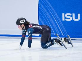 (SP)CHINA-BEIJING-SHORT TRACK SPEED SKATING-ISU WORLD CUP-WOMEN'S 500M(CN)