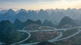 Rural Highway in Qianxinan