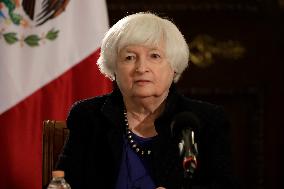 Janet Yellen, US Treasury Secretary  Press Conference In Mexico City