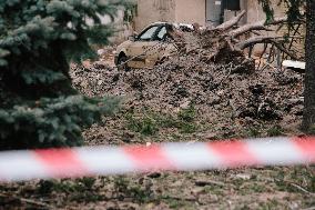 Consequences Of Russia's Night Missile Attack On Kharkiv