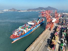 Container Throughput Growth in Lianyungang